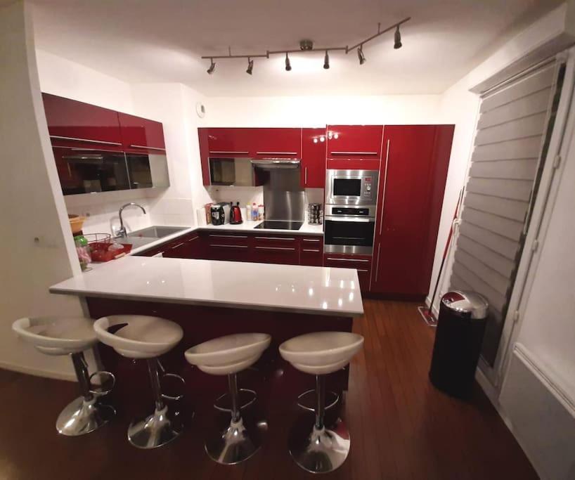 Joli Appartement Avec Jardin Et 2 Parkings Prives Аржантей Екстер'єр фото